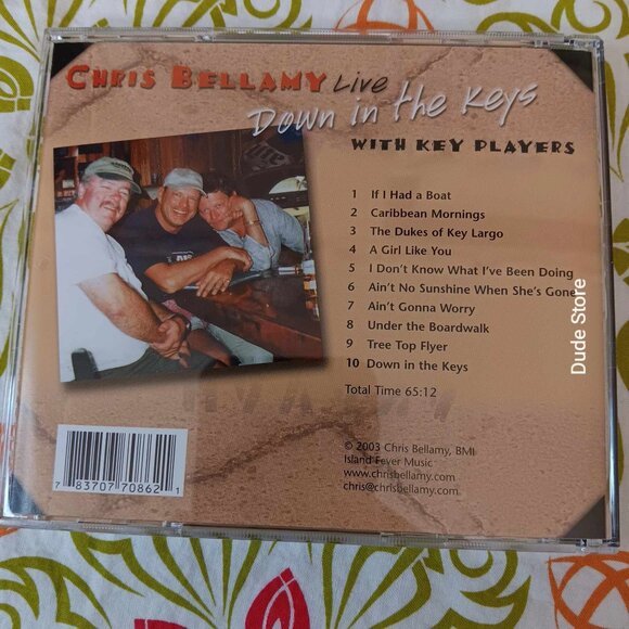 CHRIS BELLAMY - Live Down in the Keys - 2007 CD - 10 Songs - Picture 3 of 3